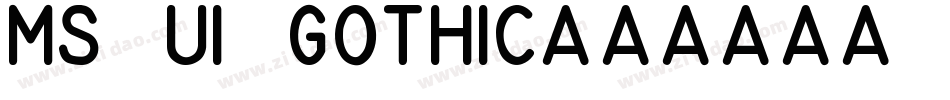 MS UI Gothic字体转换